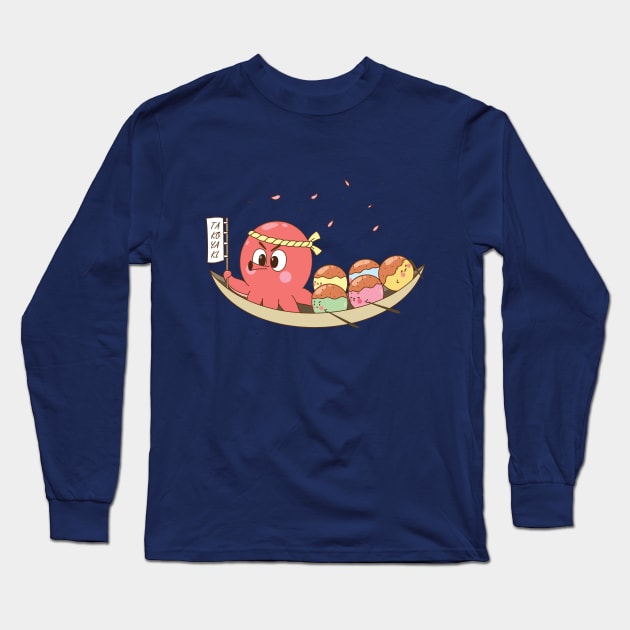 Takoyaki Long Sleeve T-Shirt by Didier97